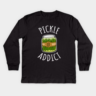 Pickle Addict Kids Long Sleeve T-Shirt